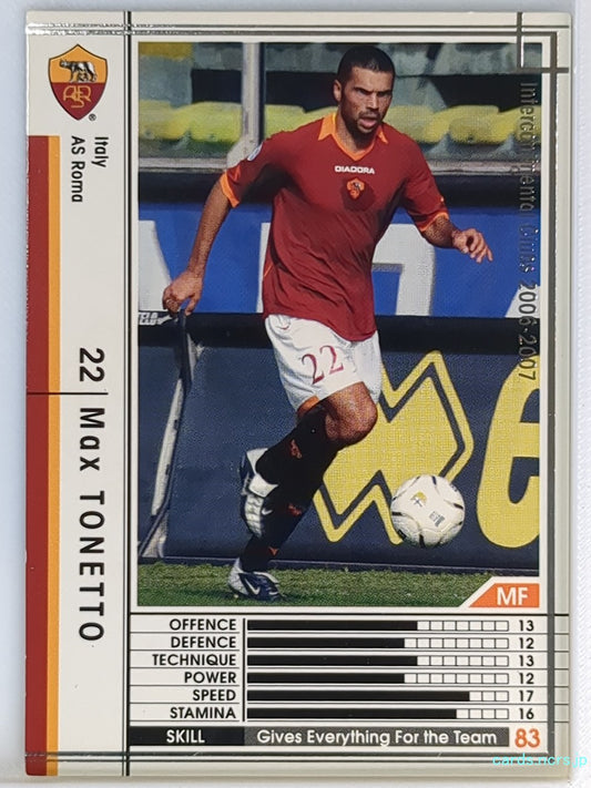 Panini WCCF Football WCCF/2006-2007-301/384 N Max TONETTO Trading Card EX