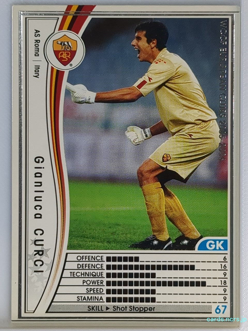 Panini WCCF Football WCCF/2005-2006-241/336 N Gianluca Curci Trading Card NM