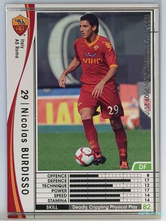 Panini WCCF Football WCCF/2009-2010-227/384 N Nicolas Burdisso Trading Card EX