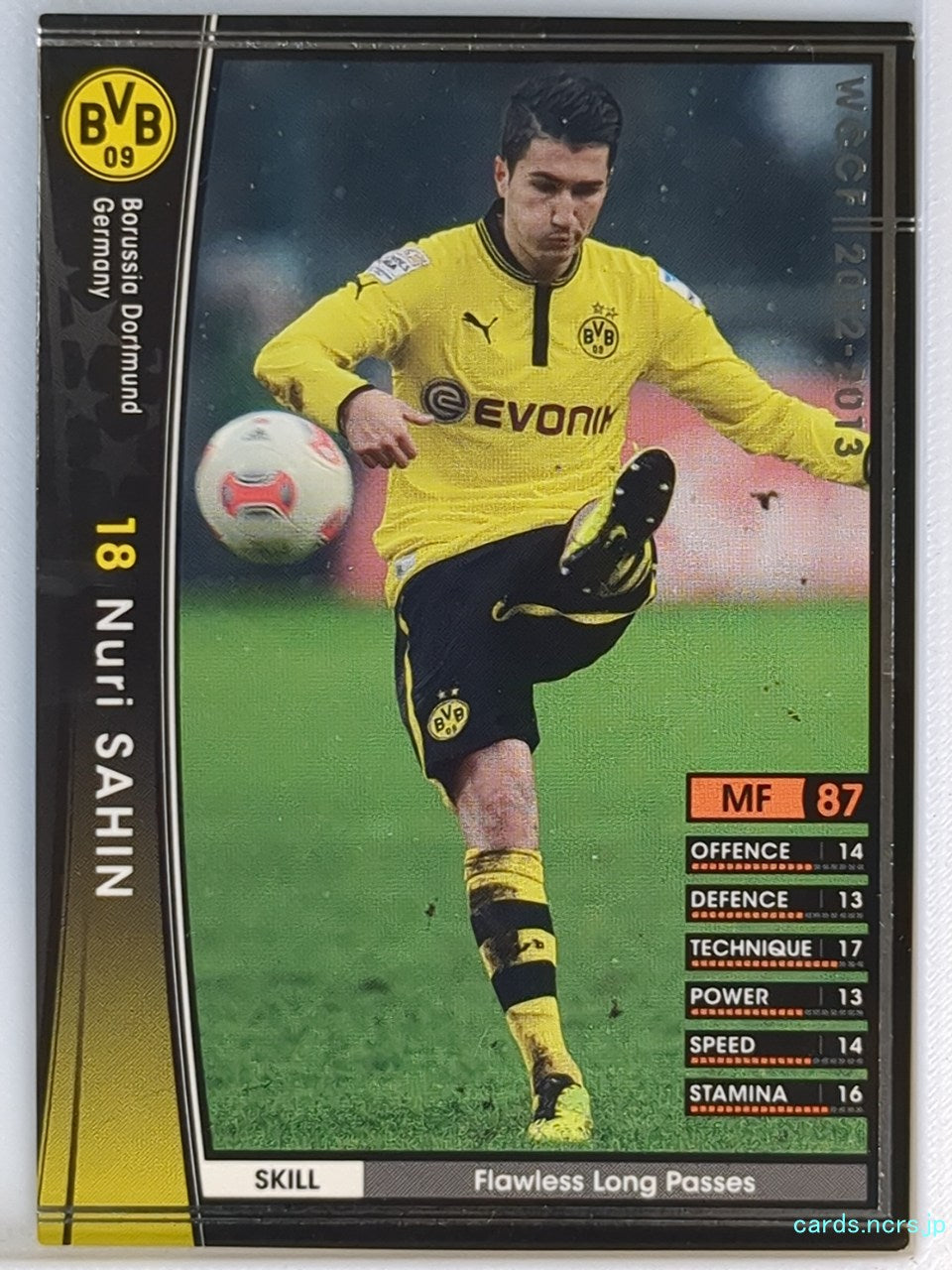 Panini WCCF Football WCCF/2012-2013-109/384 N Nuri Sahin Trading Card NM