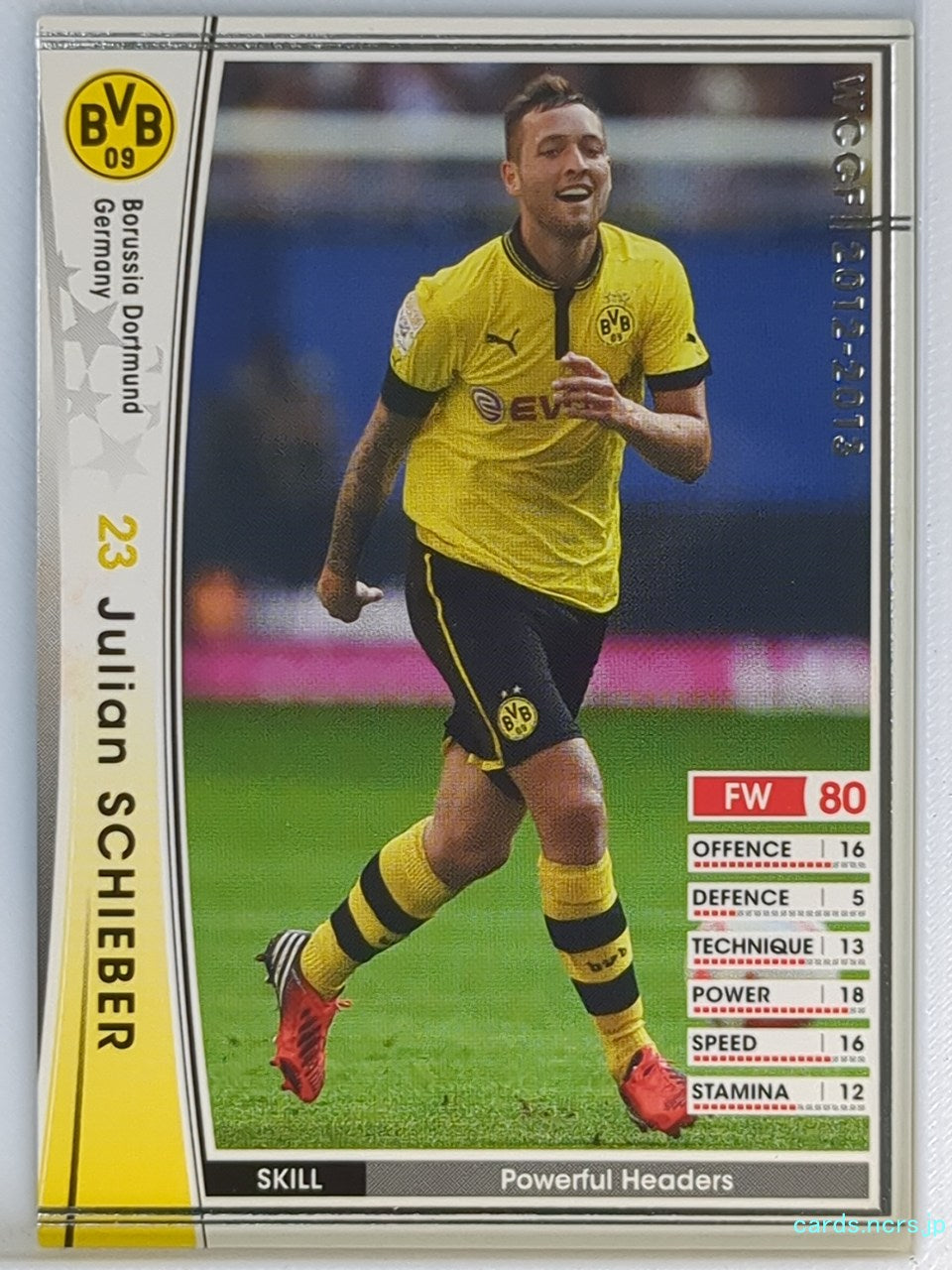Panini WCCF Football WCCF/2012-2013-112/384 N Julian Schieber Trading Card NM