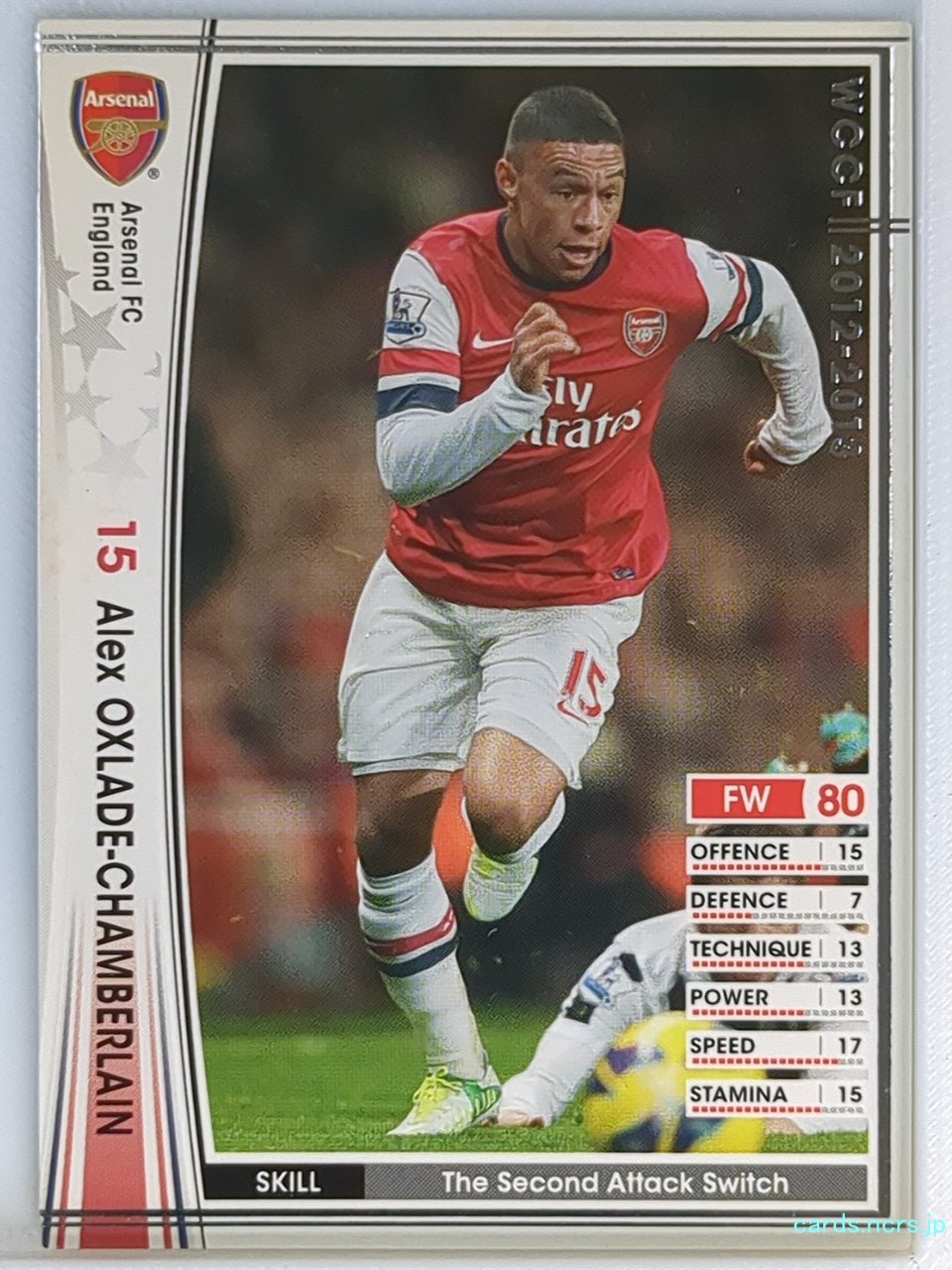 Panini WCCF Football WCCF/2012-2013-014/384 N Alex Oxlade-Chamberlain Trading Ca