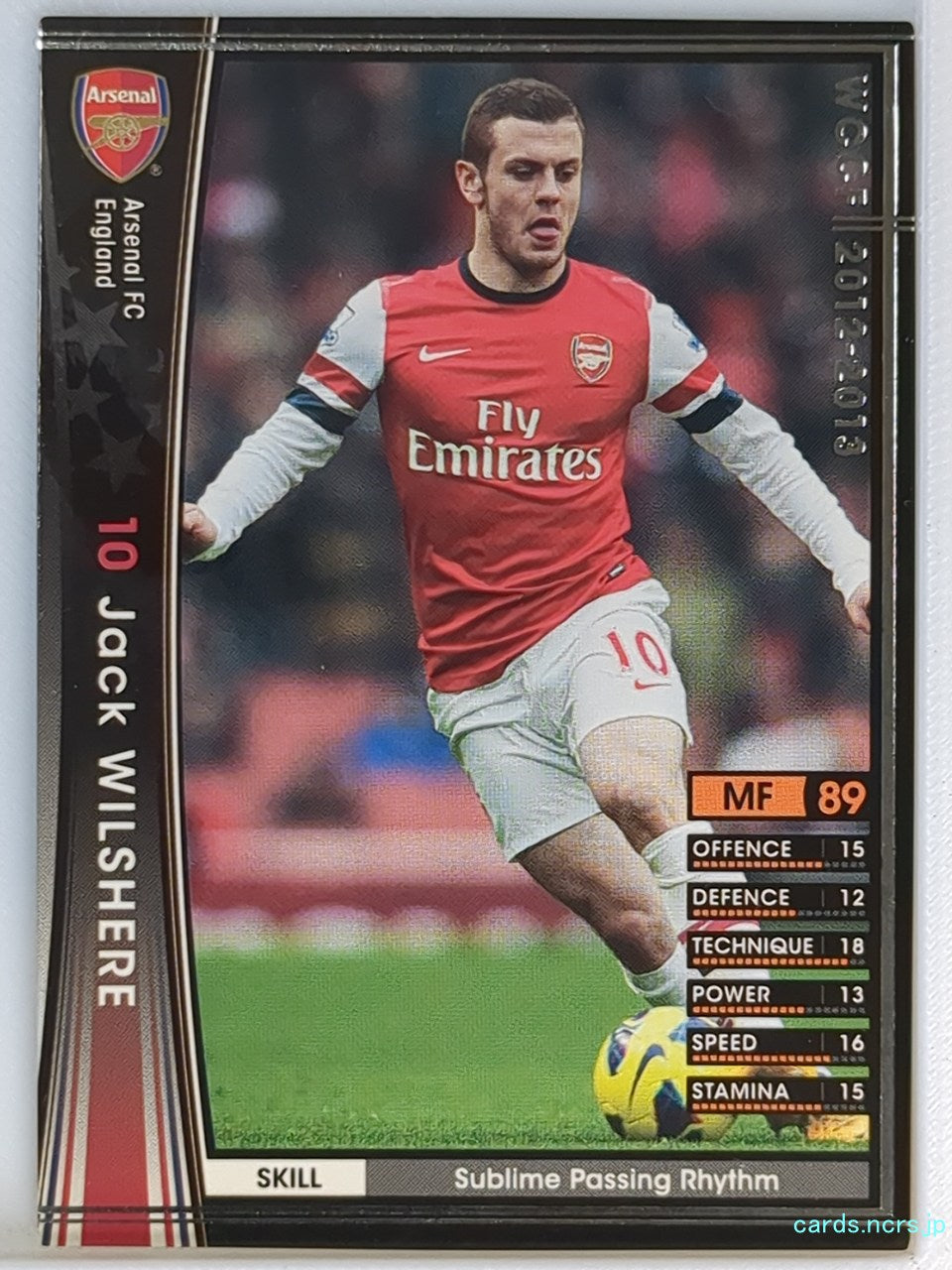 Panini WCCF Football WCCF/2012-2013-012/384 N Jack Wilshere Trading Card NM
