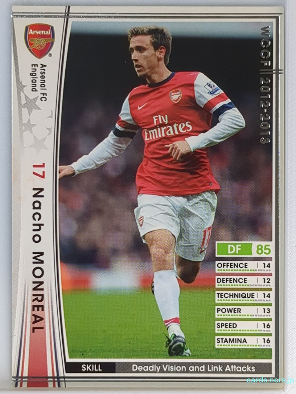 Panini WCCF Football WCCF/2012-2013-005/384 N Nacho Monreal Trading Card NM