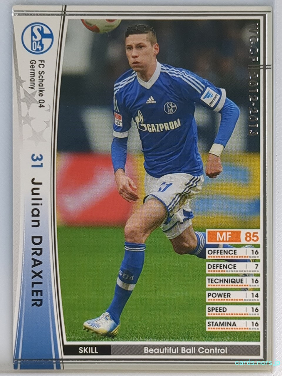 Panini WCCF Football WCCF/2012-2013-138/384 N Julian DRAXLER Trading Card NM