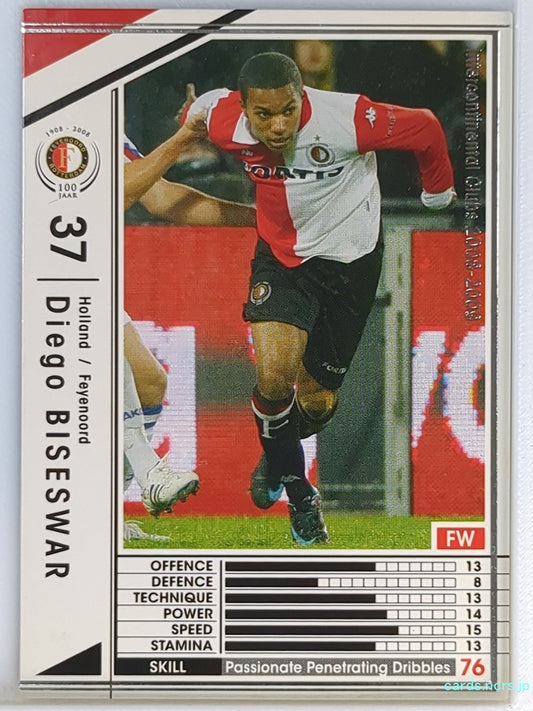 Panini WCCF Football WCCF/2008-2009-189/352 N Diego Biseswar Trading Card EX