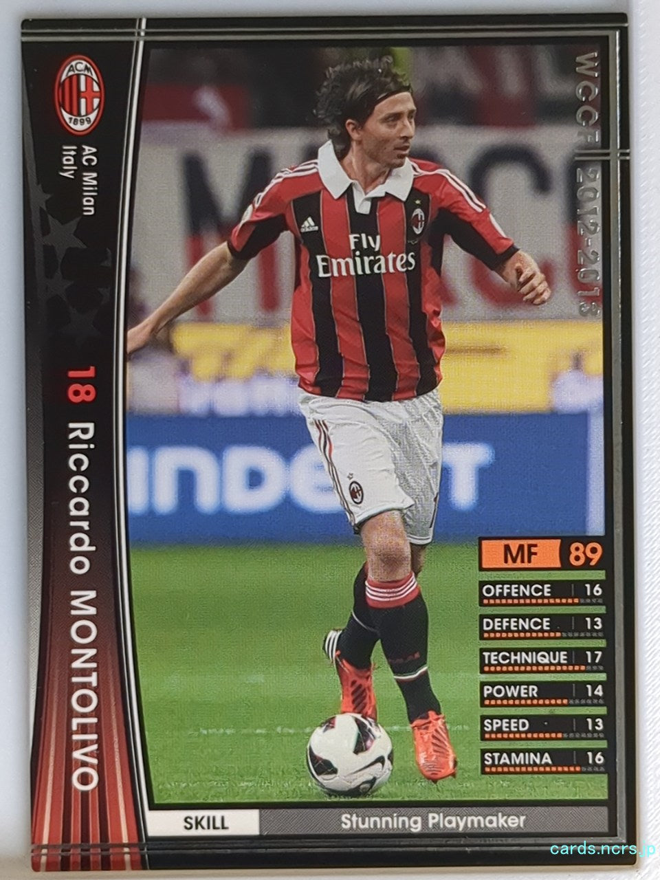 Panini WCCF Football WCCF/2012-2013-171/384 N Riccardo Montolivo Trading Card EX