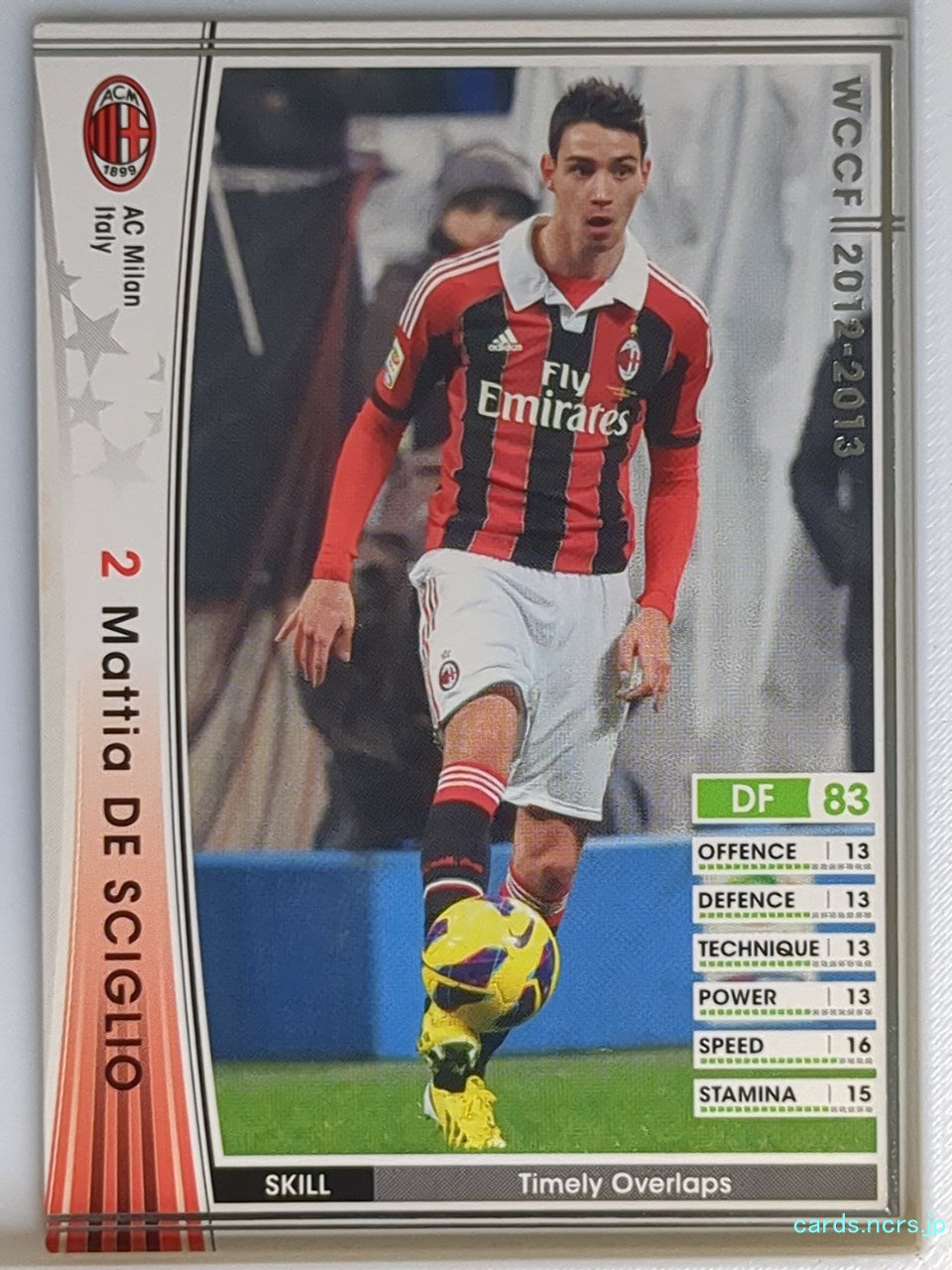 Panini WCCF Football WCCF/2012-2013-163/384 N Mattia De Sciglio Trading Card NM