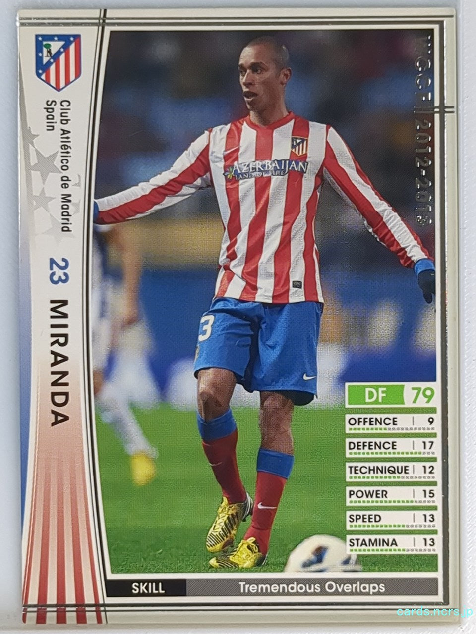 Panini WCCF Football WCCF/2012-2013-310/384 N Miranda Trading Card NM