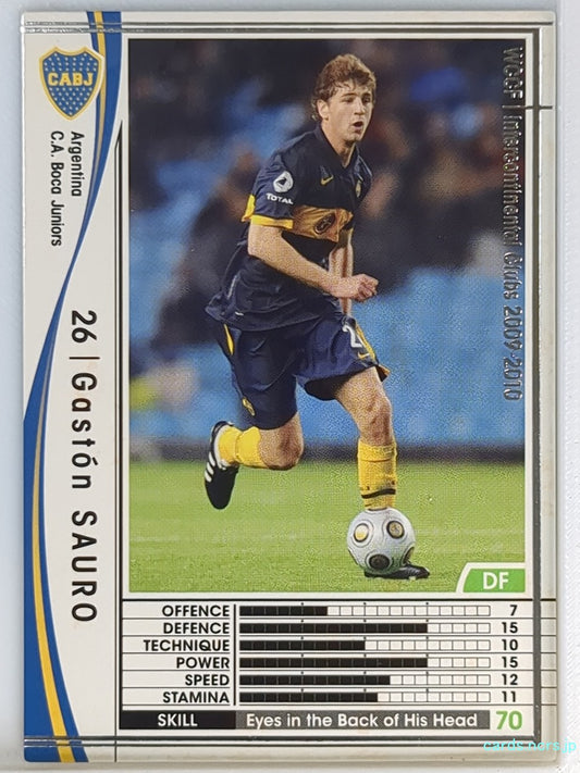 Panini WCCF Football WCCF/2009-2010-007/384 N Gaston SAURO Trading Card EX