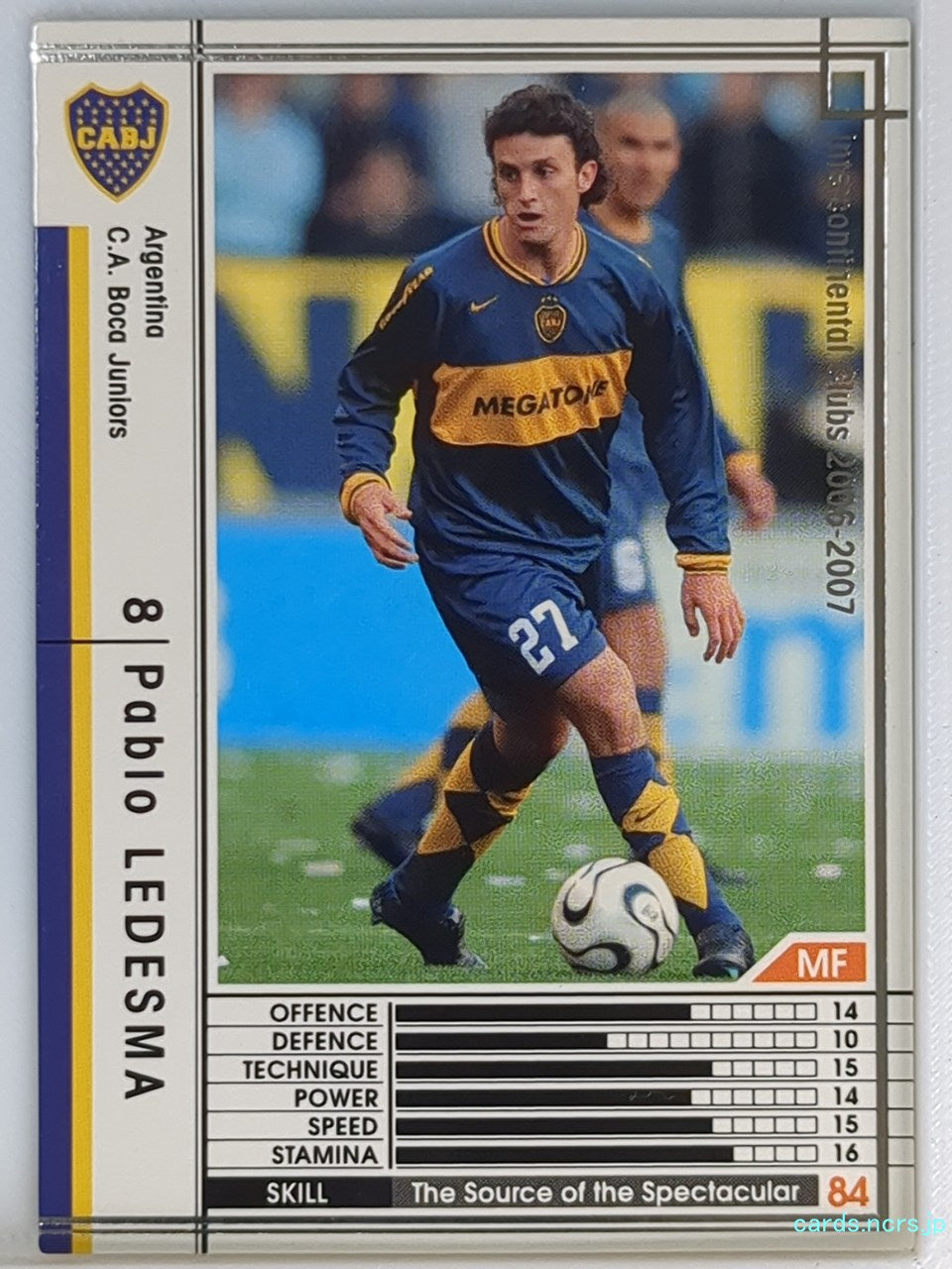 Panini WCCF Football WCCF/CLAUSURA2007-010/384 N Pablo LEDESMA Trading Card NM