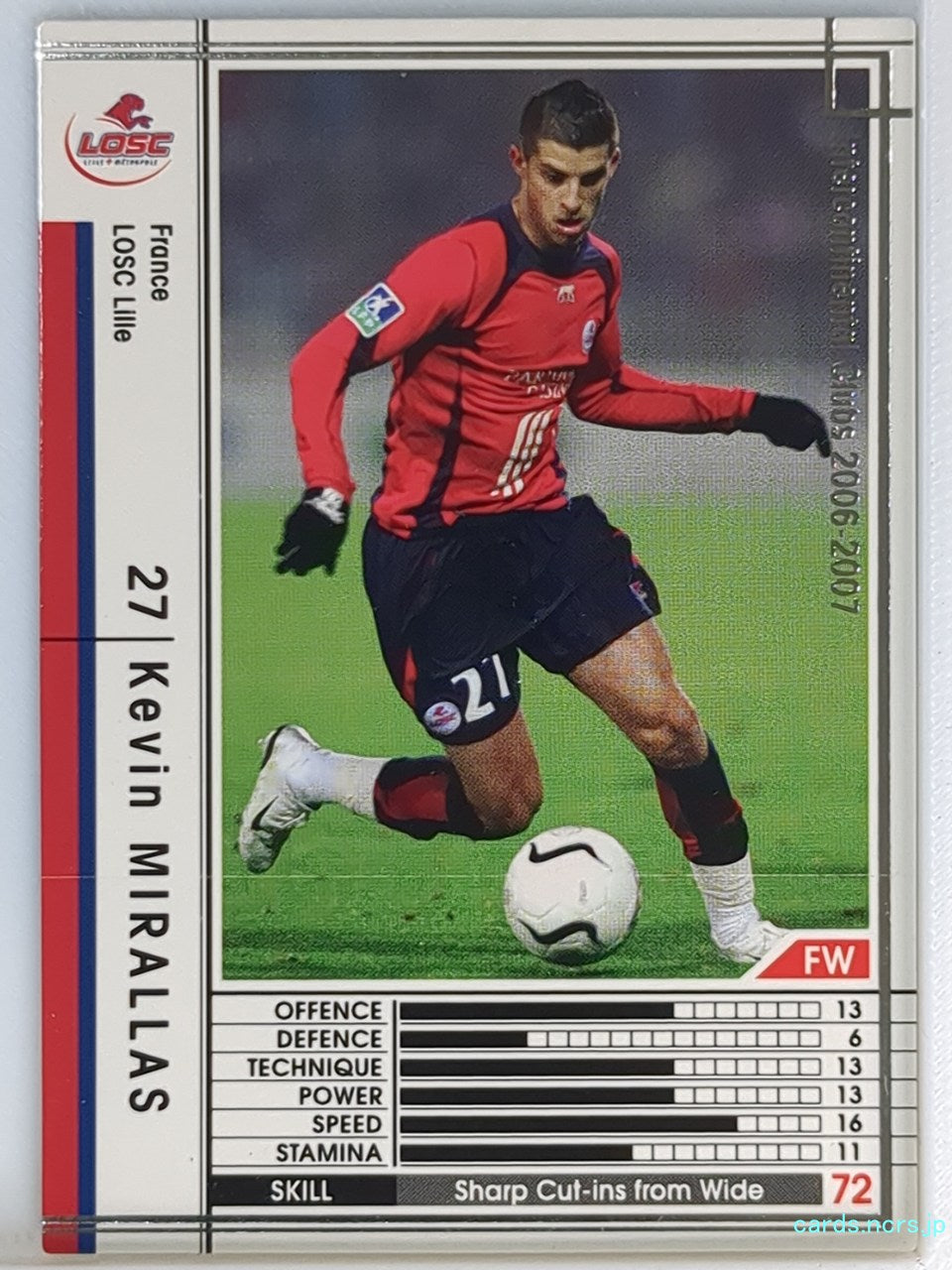 Panini WCCF Football WCCF/2005-2006-174/384 N Kevin MIRALLAS Trading Card NM