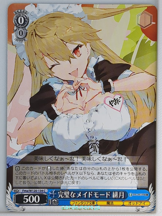 Weiss Schwarz Demon Lord 2099 Fma/W120-134C C Hizuki Trading Card NM