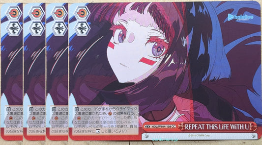 Weiss Schwarz Hololive HOL/W104-108CC-4P CC  Trading Card 4pcs