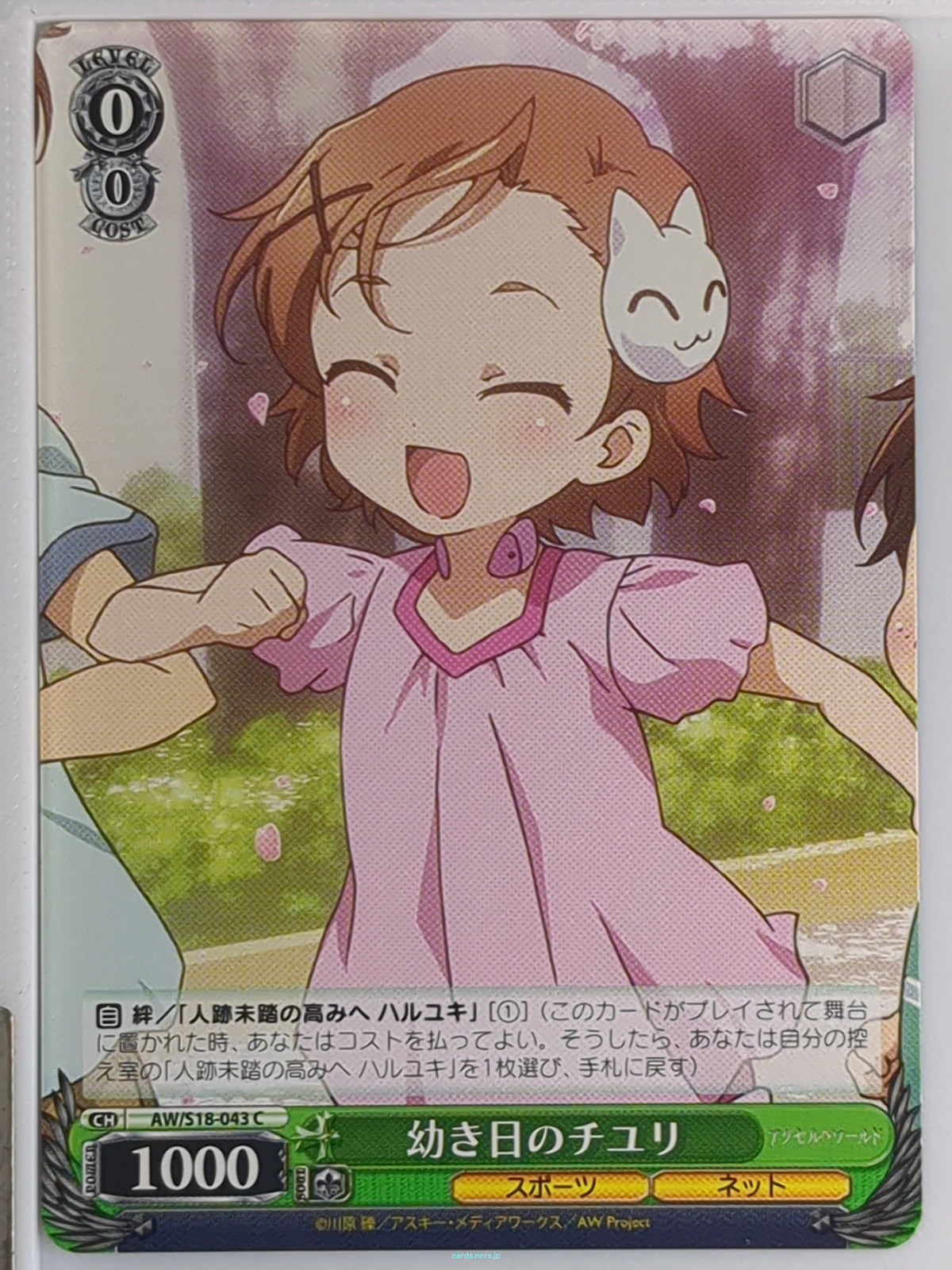 Weiss Schwarz Accel World AW/S18-043C C Chiyuri Trading Card NM