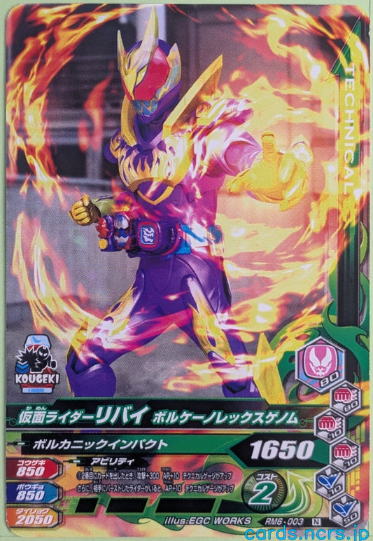 Ganbarizing Kamen Rider GAN/RM6-003N N Revi Trading Card NM