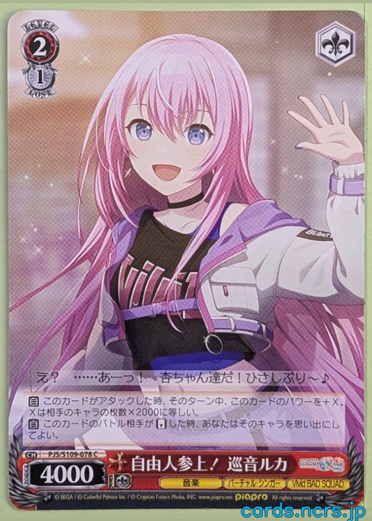 Weiss Schwarz Project Sekai Colorful Stage feat. Miku Hatsune PJS/S109-078C C Megurine Ruka Trading Card NM