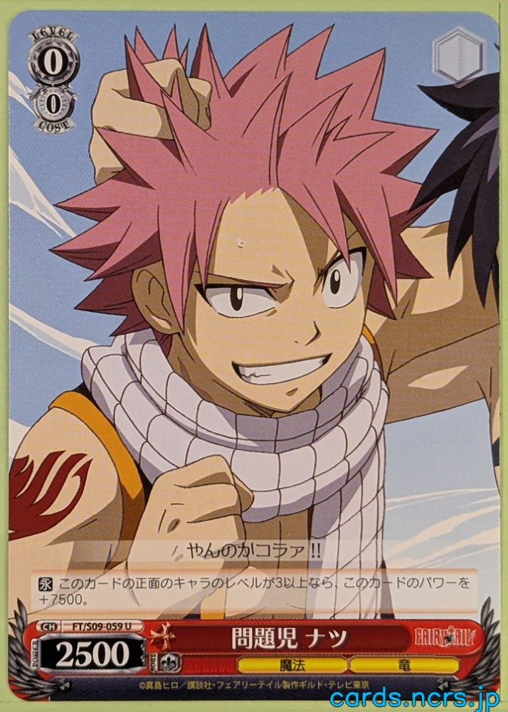 Weiss Schwarz Fairy Tail FT/S09-059U U Natsu Dragneel Trading Card NM
