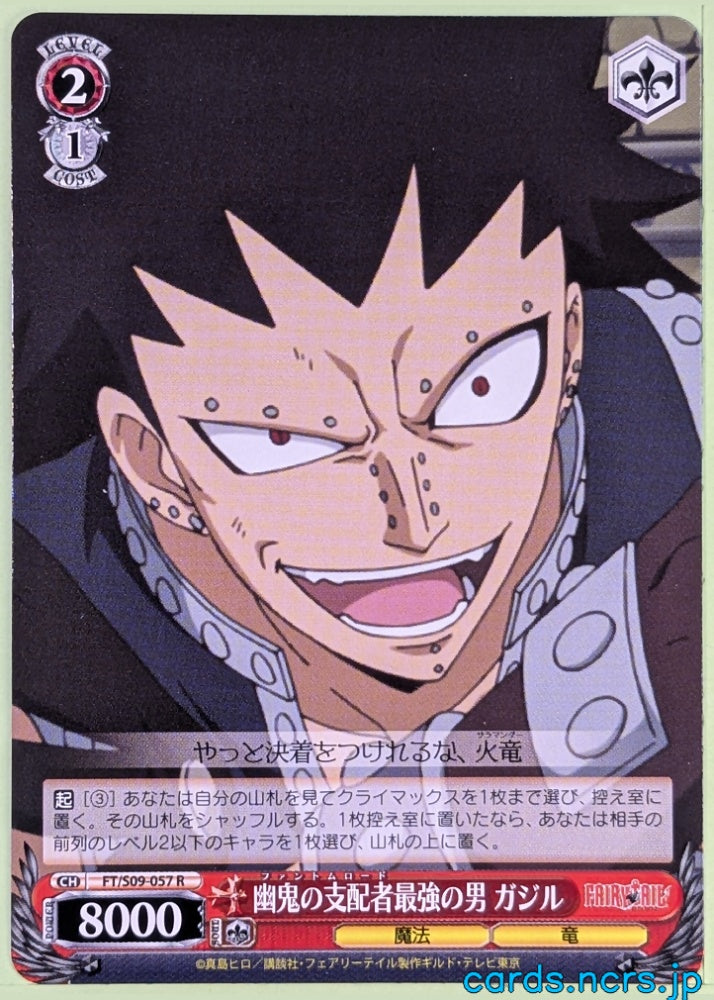 Weiss Schwarz Fairy Tail FT/S09-057R R Gajeel Redfox Trading Card NM