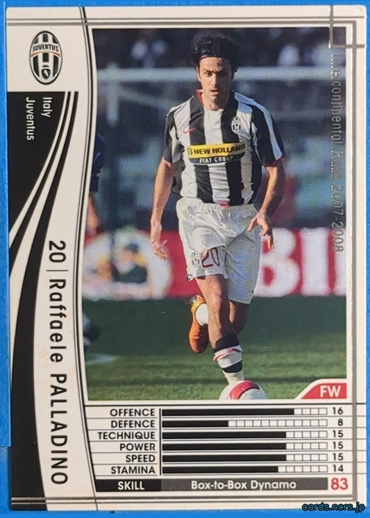 Panini WCCF Football WCCF/2007-2008-287/336 N Raffaele PALLADINO Trading Card NM