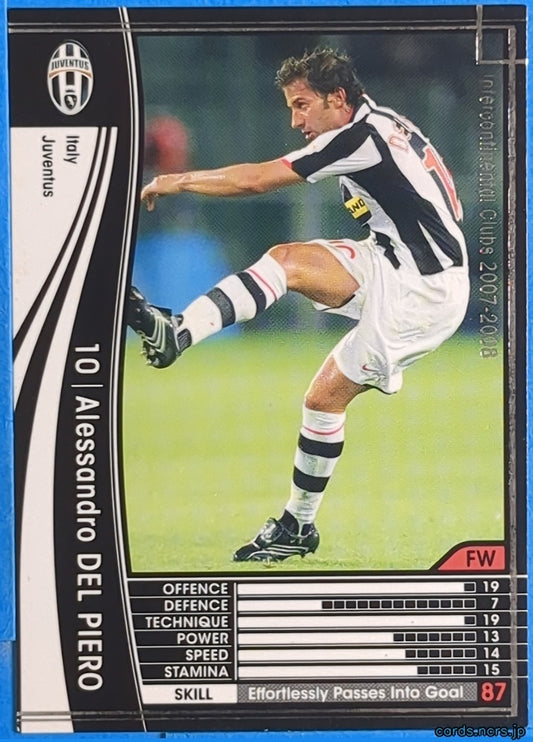 Panini WCCF Football WCCF/2007-2008-285/336 N Alessandro Del Piero Trading Card NM
