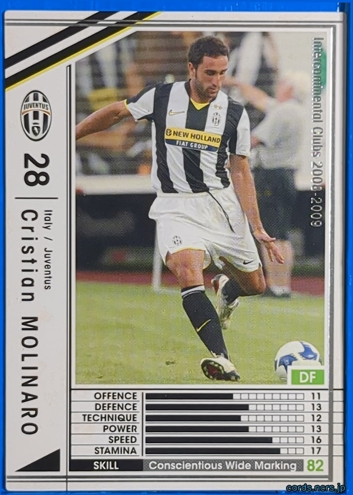 Panini WCCF Football WCCF/2008-2009-263/352 Cristian Molinaro Trading Card NM