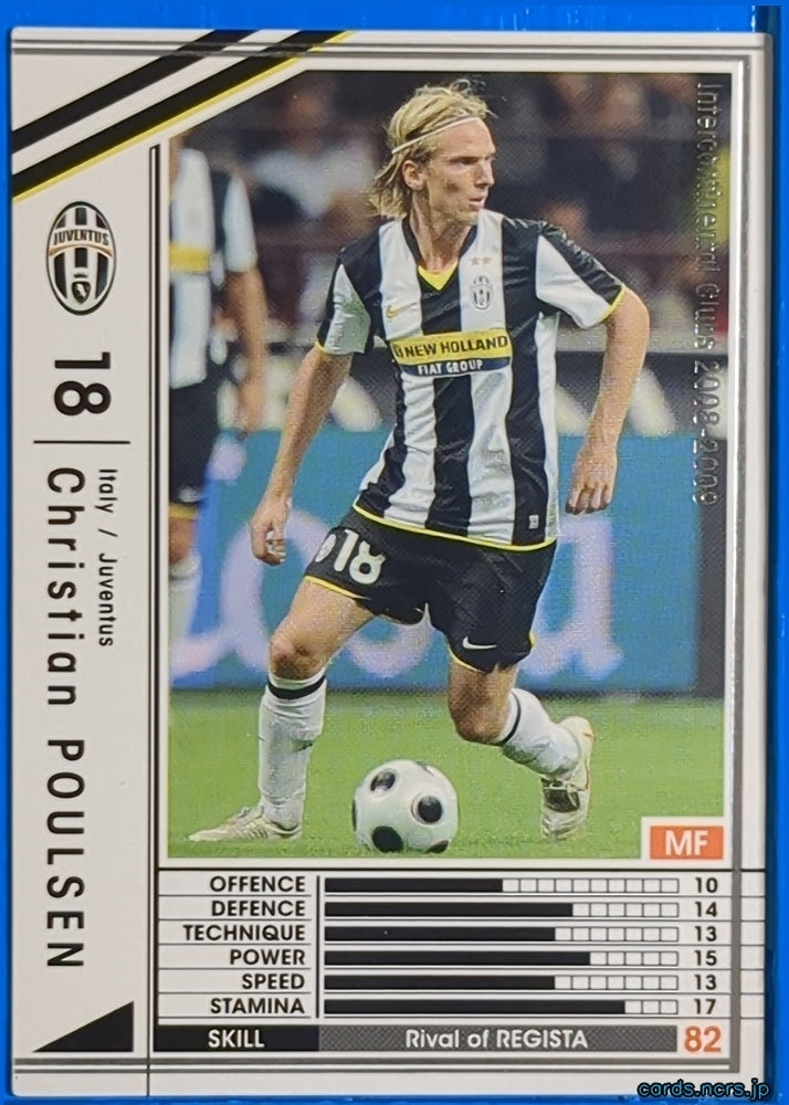 Panini WCCF Football WCCF/2008-2009-267/352 N Christian Poulsen Trading Card NM