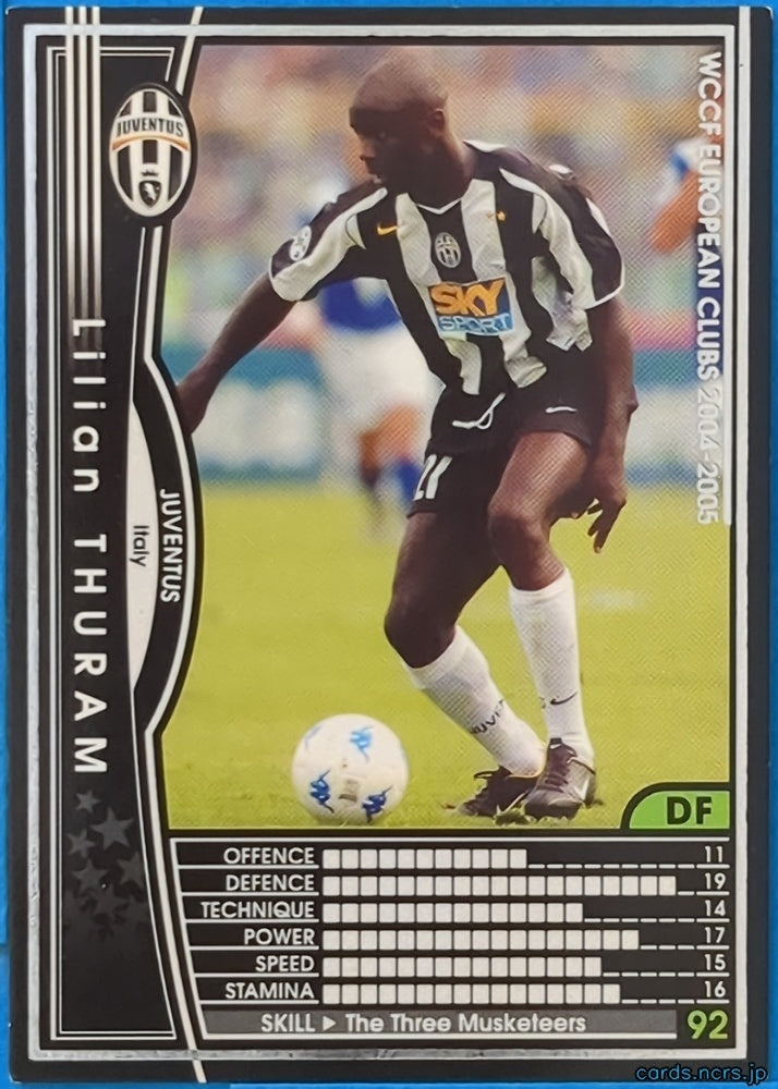 Panini WCCF Football WCCF/2005-2006-133/224 N Lilian Thuram Trading Card NM