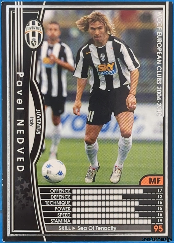 Panini WCCF Football WCCF/2004-2005-140/224 N Pavel Nedvěd Trading Card NM