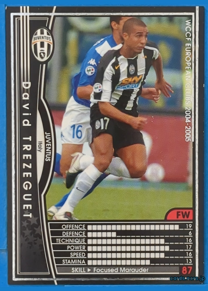 Panini WCCF Football WCCF/2003-2004-144/224 N David Trezeguet Trading Card NM