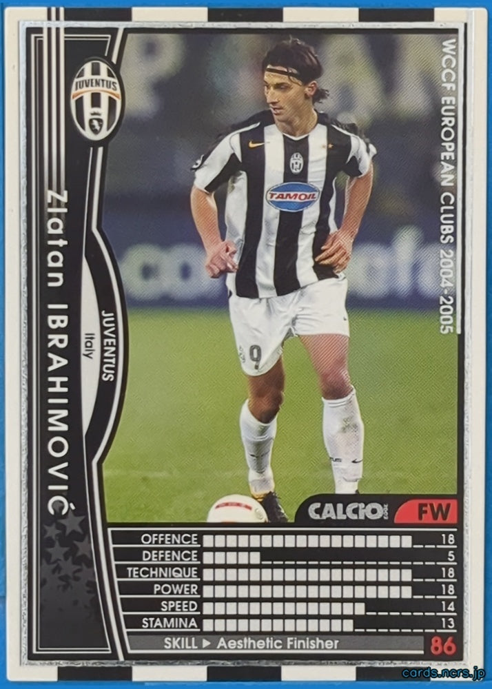 Panini WCCF Football WCCF/2006-2007-258/384 N Zlatan Ibrahimović Trading Card NM