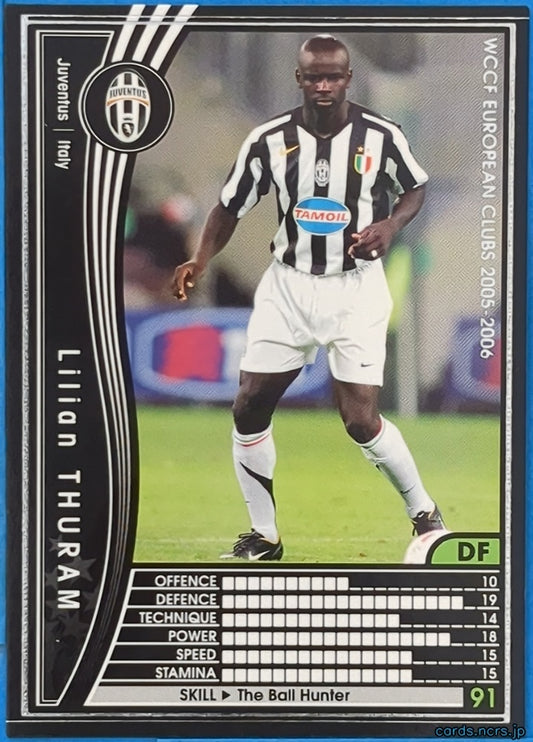 Panini WCCF Football WCCF/2005-2006-213/336 N Lilian Thuram Trading Card EX