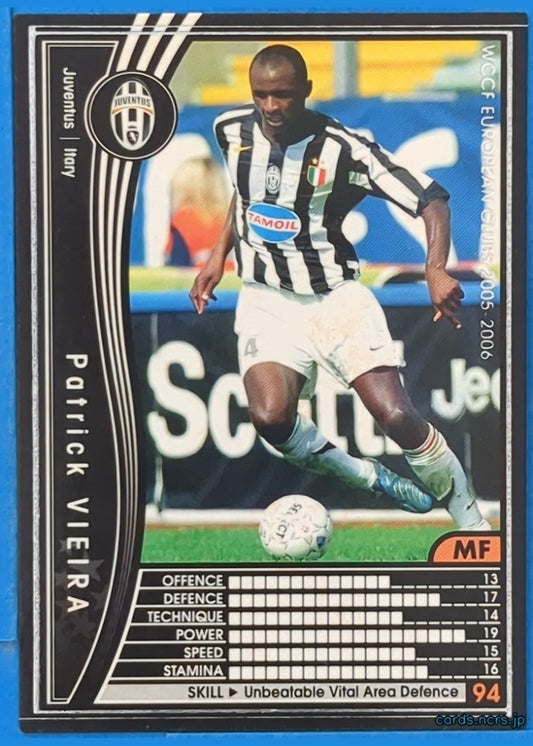 Panini WCCF Football WCCF/2005-2006-220/336 N Patrick Vieira Trading Card NM