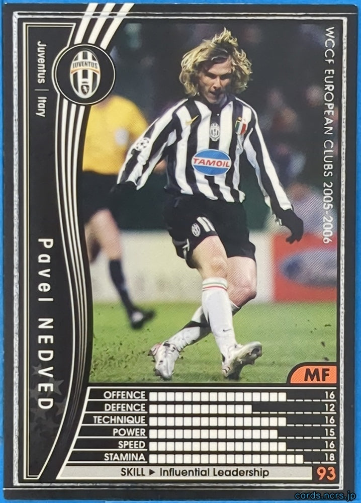 Panini WCCF Football WCCF/2005-2006-219/336 N Pavel Nedvěd Trading Card NM