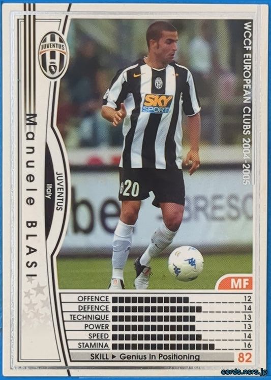 Panini WCCF Football WCCF/2004-2005-137/224 N Manuele Blasi Trading Card NM
