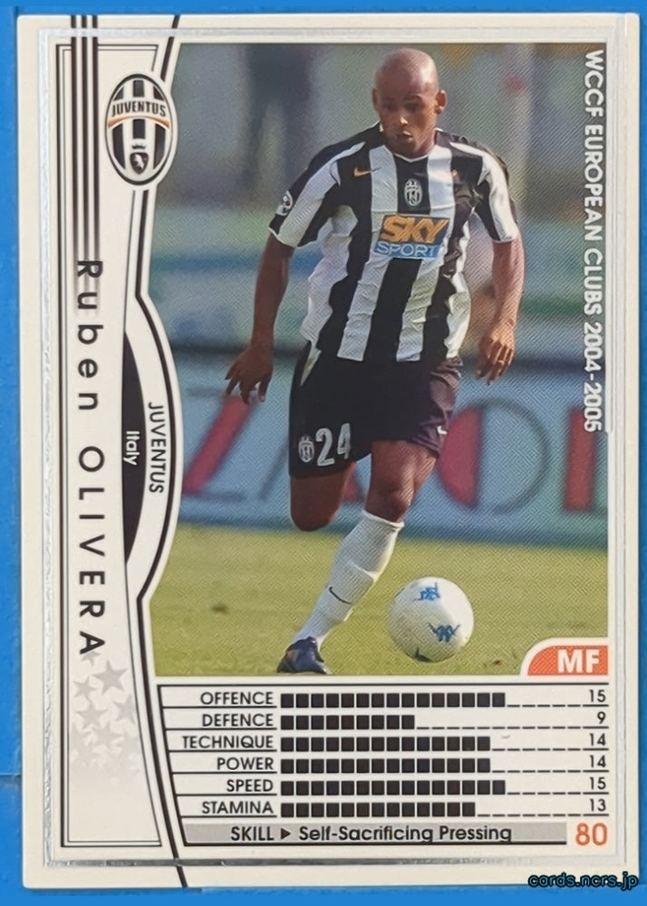 Panini WCCF Football WCCF/2004-2005-141/224 N Ruben Olivera Trading Card NM