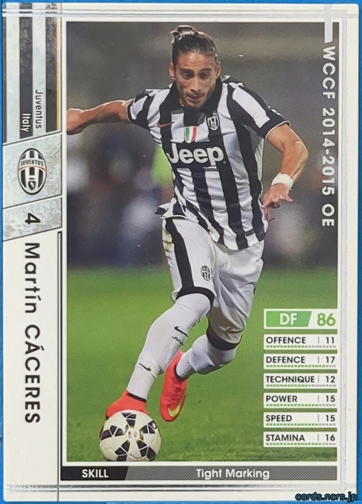 Panini WCCF Football WCCF/2014-2015-A067/147 N Martin Caceres Trading Card NM