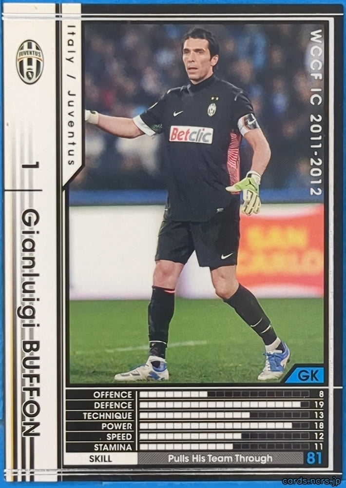 Panini WCCF Football WCCF/2011-2012-209/384 N Gianluigi Buffon Trading Card NM
