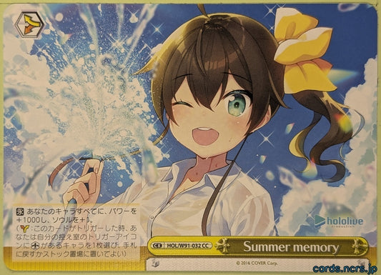 Weiss Schwarz Hololive HOL/W91-032CC CC Trading Card NM