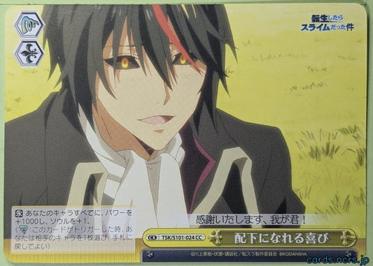 Weiss Schwarz That Time I Got Reincarnated as a Slime TSK/S101-024CC CC Diablo Trading Card NM