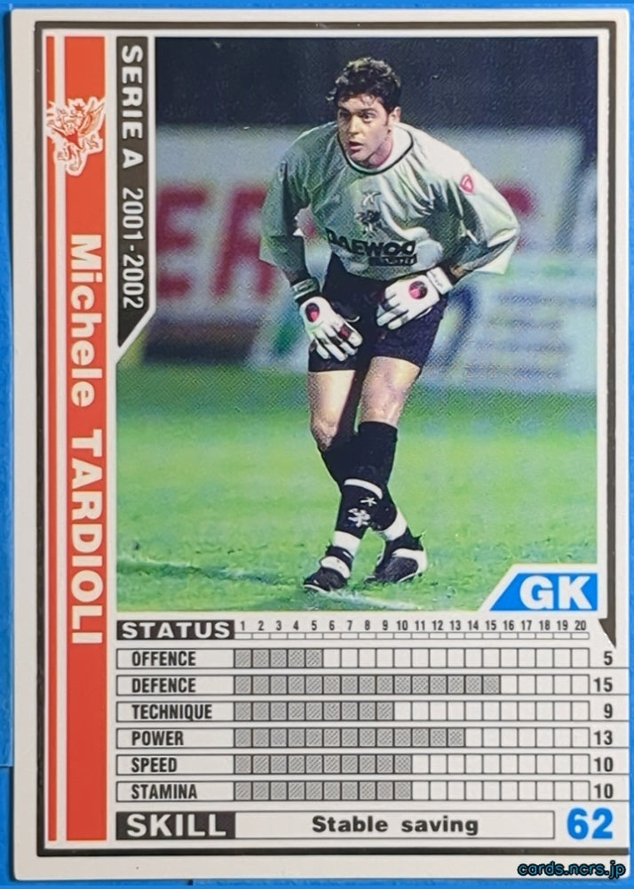 Panini WCCF Football WCCF/2001-2002-177/288 N Michele Tardioli Trading Card EX