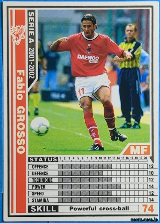 Panini WCCF Football WCCF/2001-2002-187/288 N Fabio Grosso Trading Card NM
