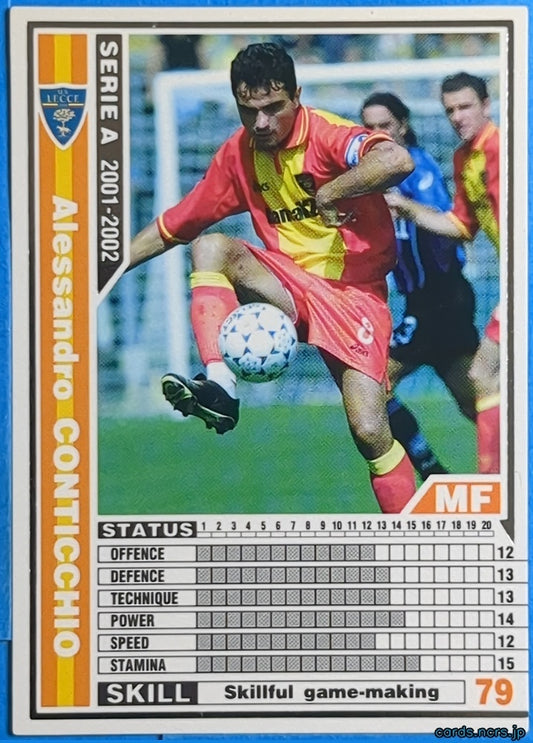 Panini WCCF Football WCCF/2001-2002-137/288 N Alessandro CONTICCHIO Trading Card NM