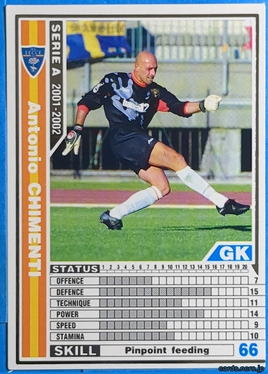 Panini WCCF Football WCCF/2001-2002-129/288 N Antonio CHIMENTI Trading Card NM