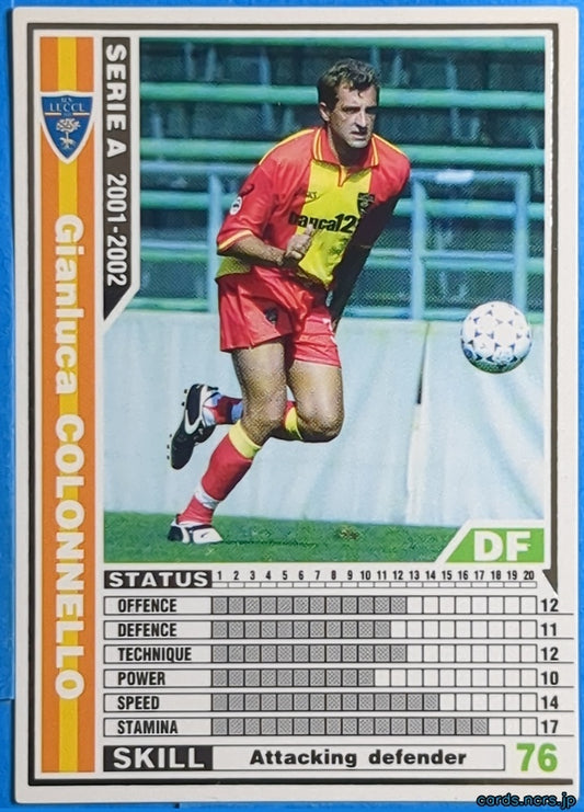 Panini WCCF Football WCCF/2001-2002-132/288 Gianluca COLONNELLO Trading Card NM