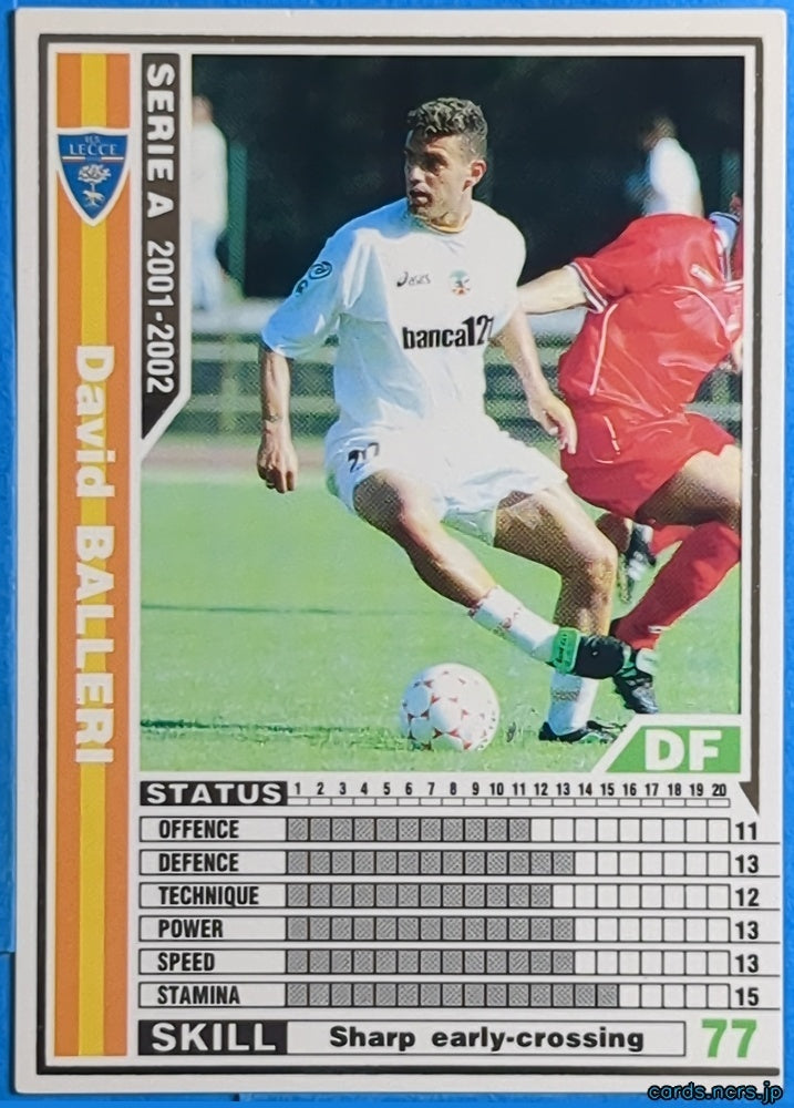 Panini WCCF Football WCCF/2001-2002-130/288 N David BALLERI Trading Card NM