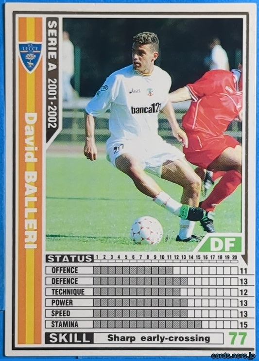 Panini WCCF Football WCCF/2001-2002-130/288 N David BALLERI Trading Card EX