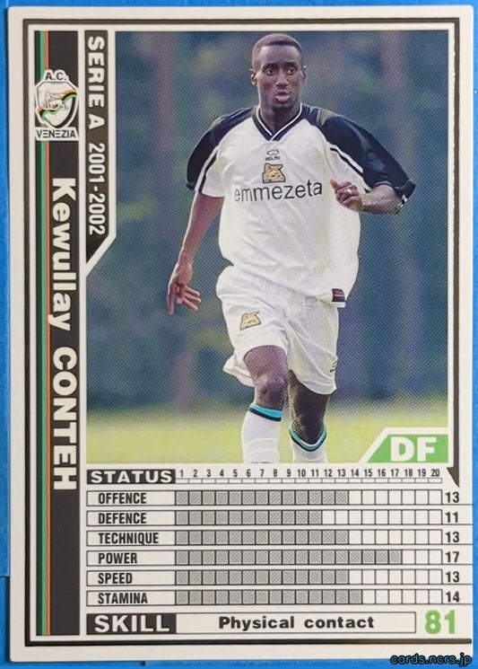 Panini WCCF Football WCCF/2001-2002-261/288 N Kewullay CONTEH Trading Card NM