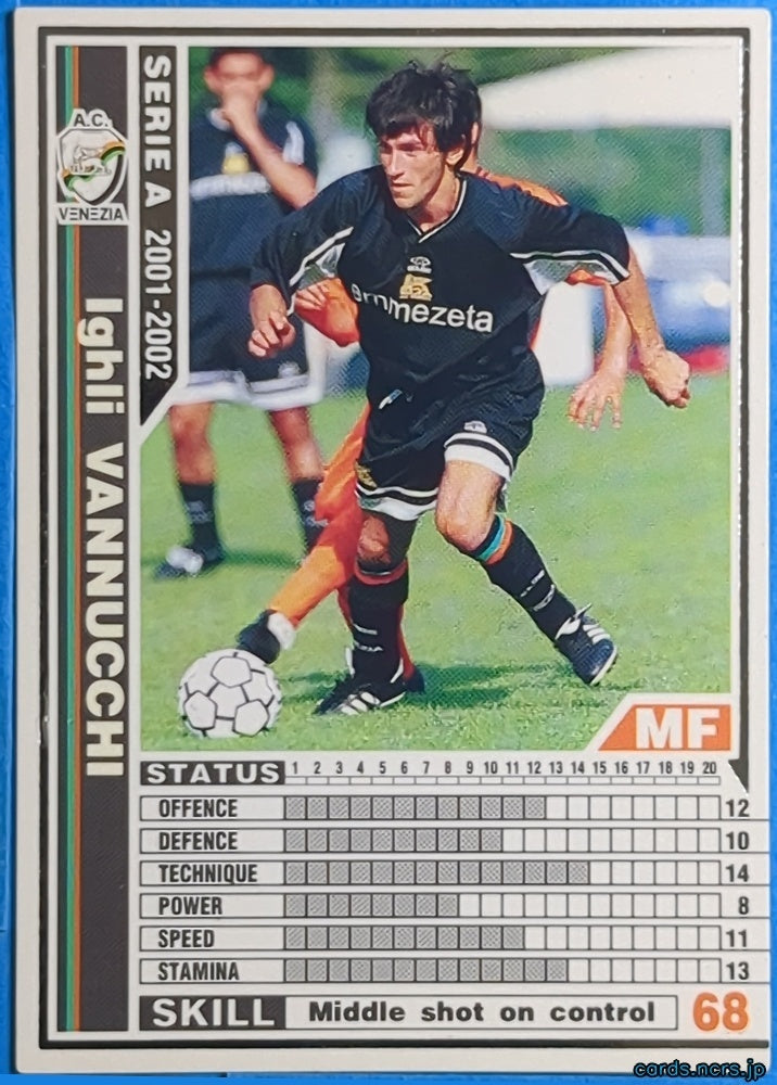 Panini WCCF Football WCCF/2001-2002-269/288 N Ighli VANNUCCHI Trading Card NM