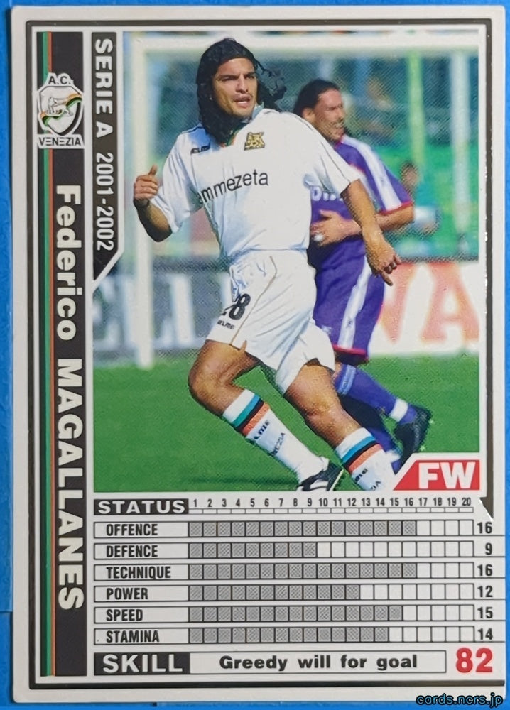 Panini WCCF Football WCCF/2001-2002-272/288 N Federico MAGALLANES Trading Card NM